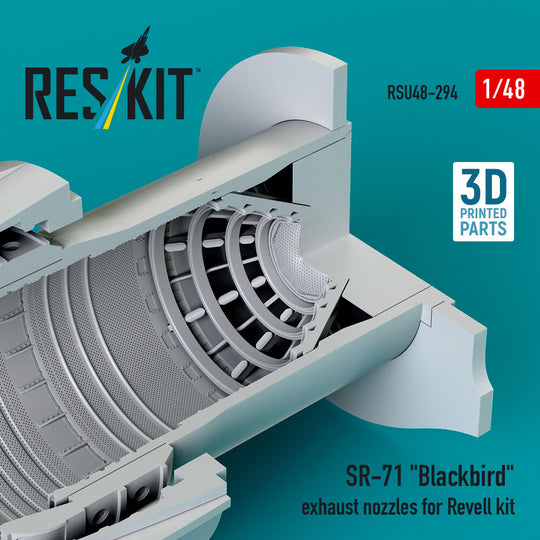 SR-71 Blackbird exhaust nozzles for Revell kit (3D printed)