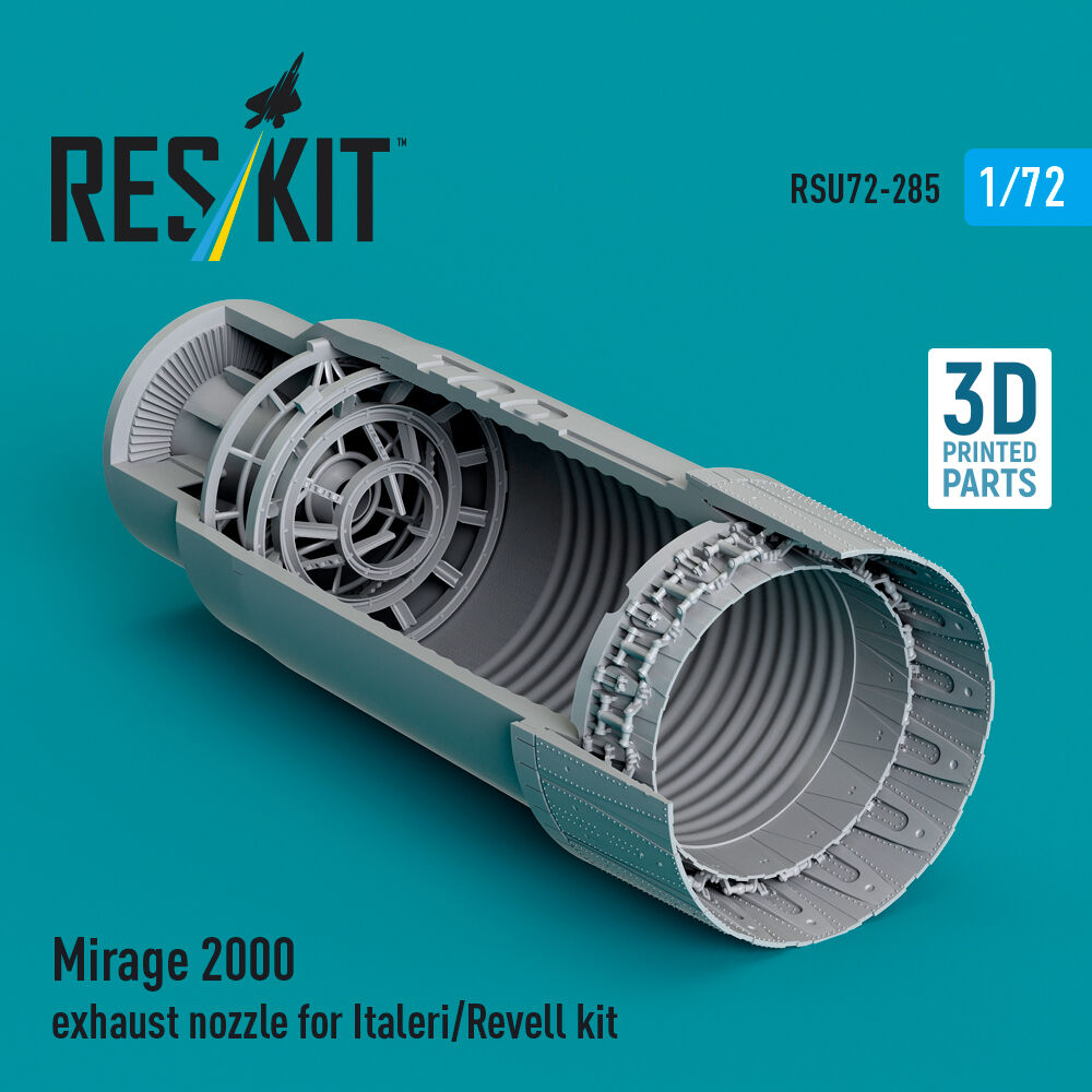 Mirage 2000 exhaust nozzle for Italeri/Revell kit (3D Printed)