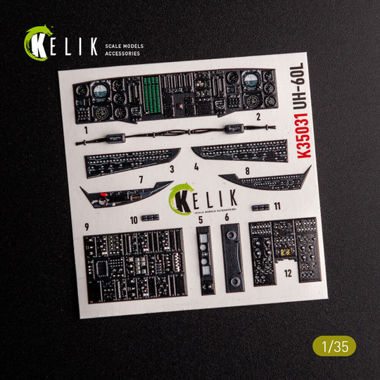 UH-60L interior 3D decals for Academy kit