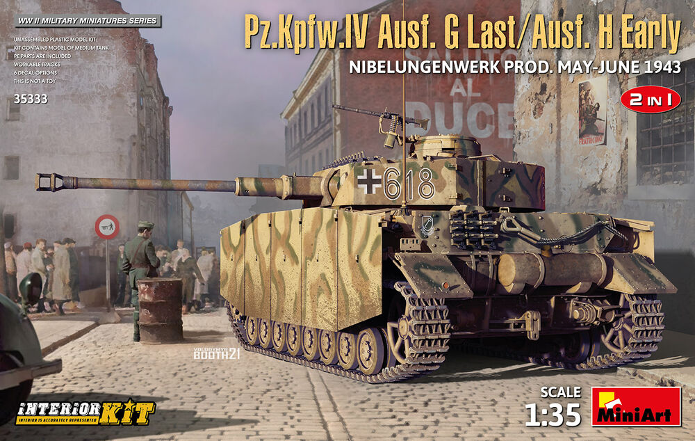 Pz.Kpfw.IV Ausf. G-Last/H-Early Nibelungenwerk Prod. (May-June 1943) 2in1 Interior Kit