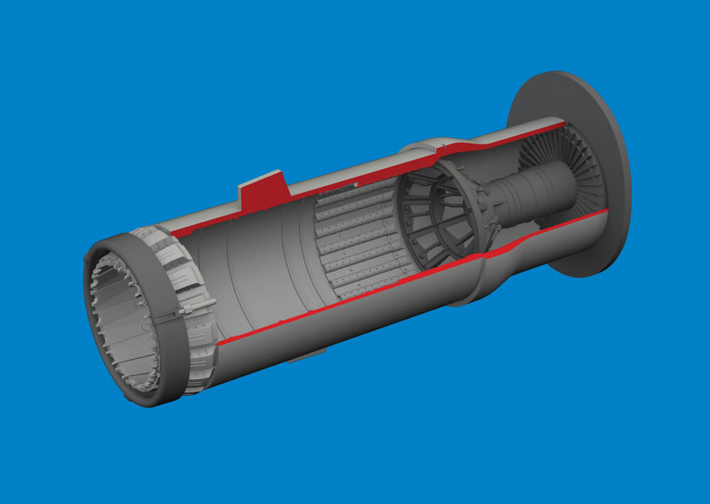 MiG-21F exhaust nozzle PRINT for Eduard