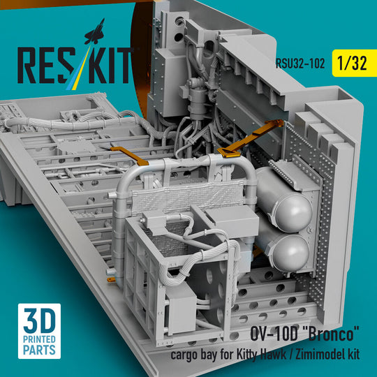 OV-10D Bronco cargo bay for Kitty Hawk/Zimimodel kit (3D Printed)