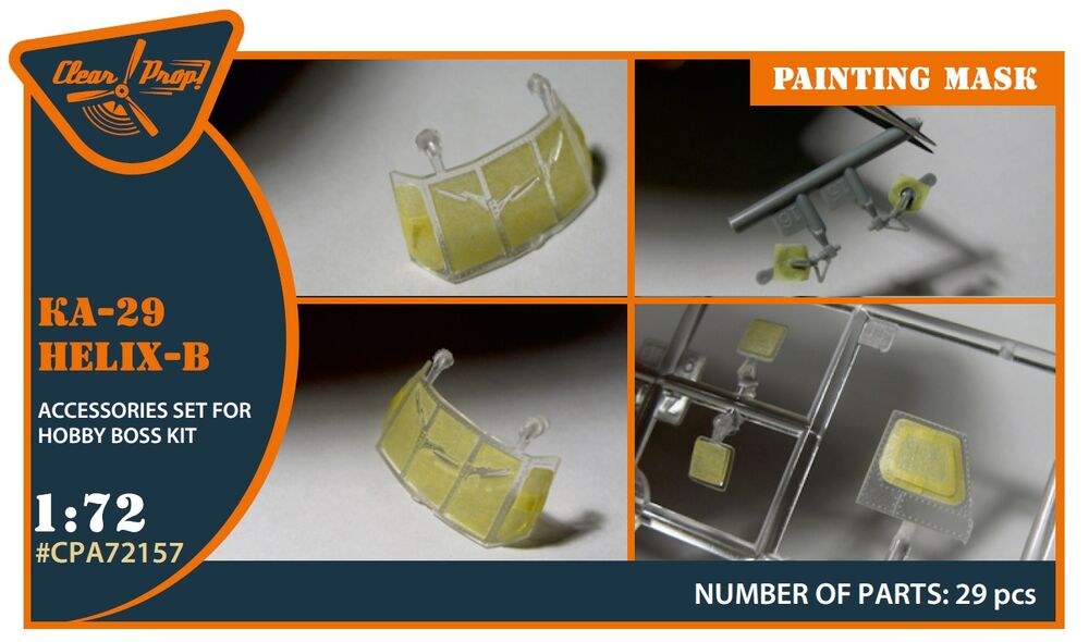 Ka-29 Helix-B painting mask for Hobby Boss kits