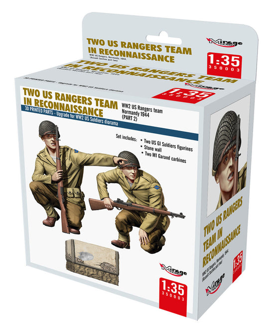 TWO US RANGERS TEAM IN RECONNAISSANCE