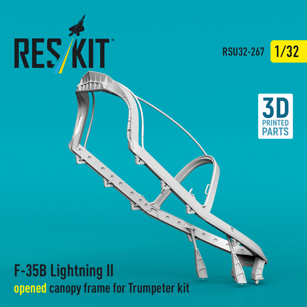 F-35B Lightning II opened canopy frame (3D Printed) for Trumpeter