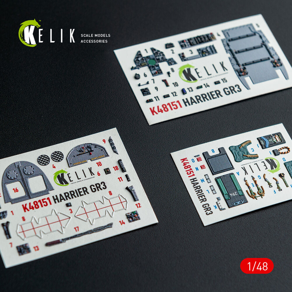 HARRIER GR3 - interior 3D decals for Kinetic kit