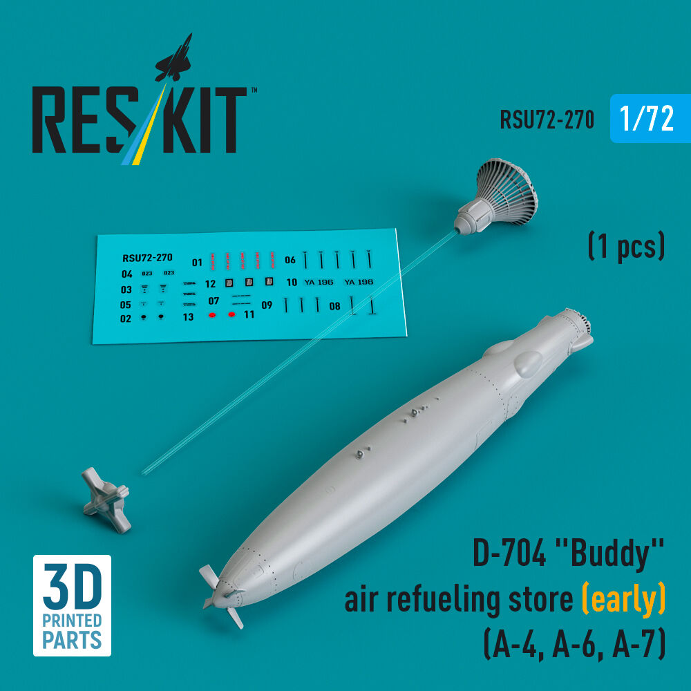 D-704 Buddy air refueling store (early) (1 pcs) (A-4, A-6, A-7) (3D Printed)