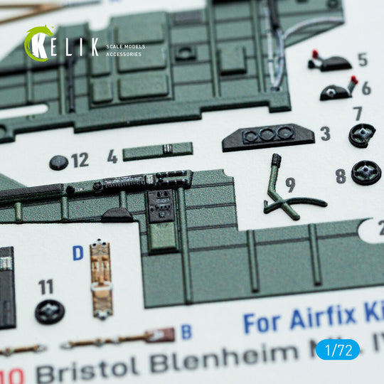 Bristol Blenheim Mk.IV - interior 3D decals for Airfix kit