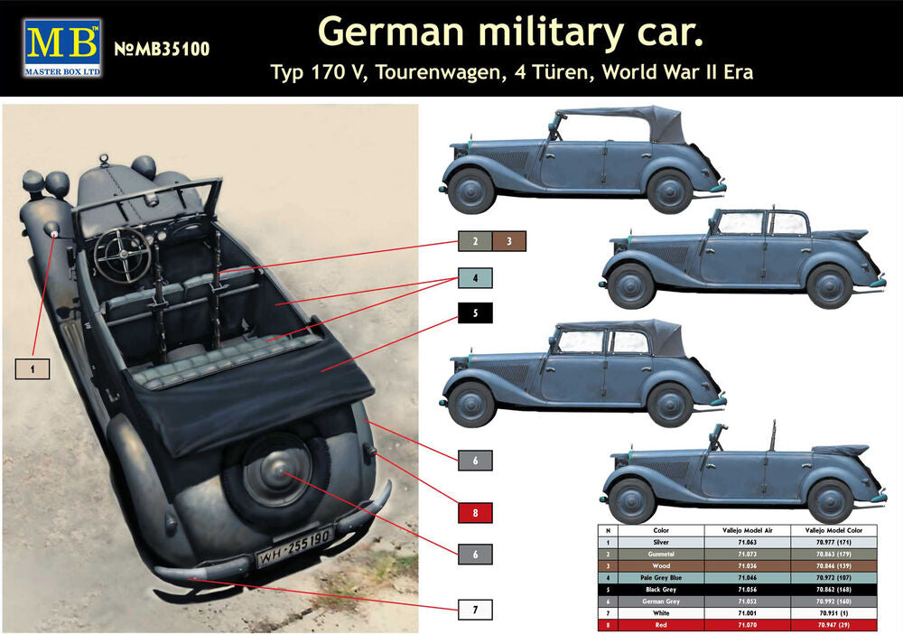 Germ. military car Typ 170V Tourenwagen