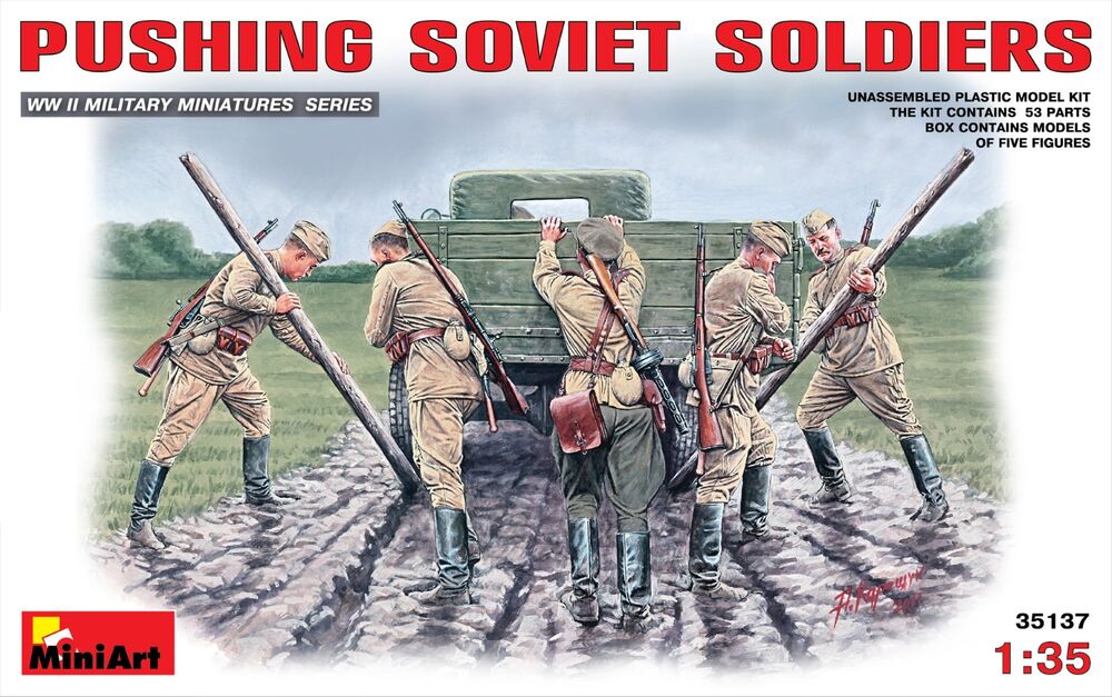 Pushing Soviet Soldiers