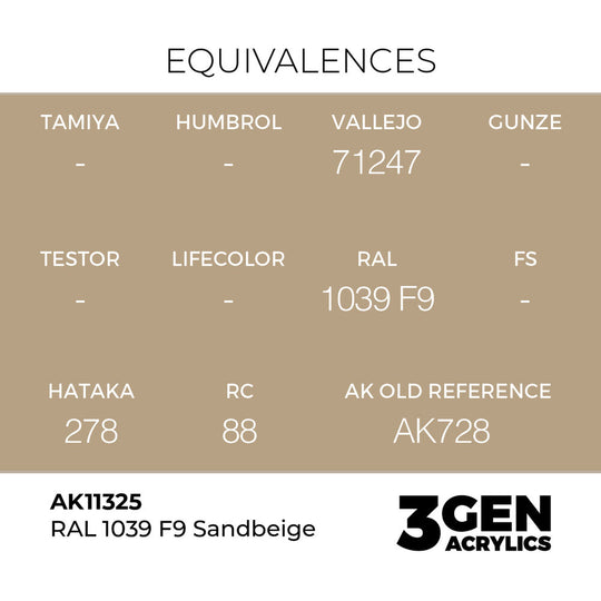 RAL 1039 F9 Sandbeige