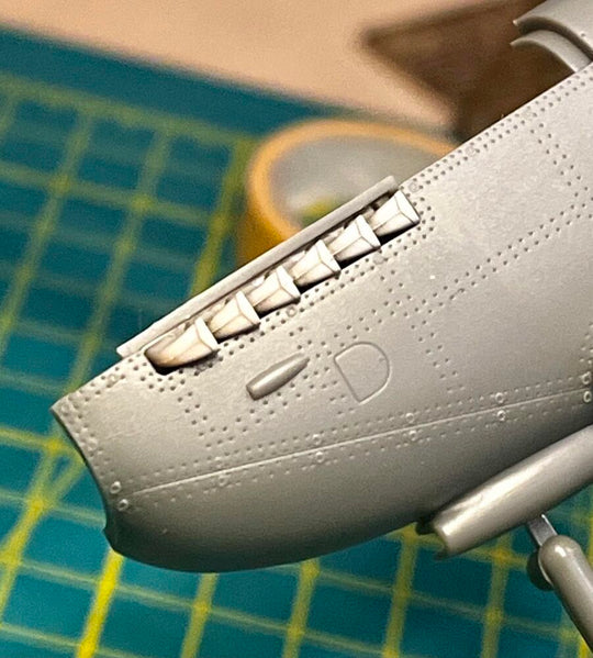 Spitfire Tr.9 exhausts for Airfix kit
