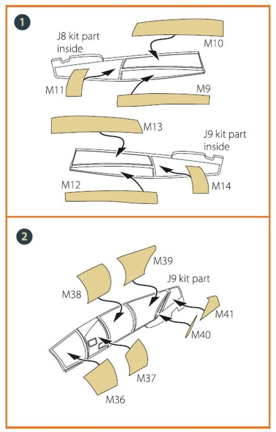 Me-410 B-1/U2/U4/R4 painting mask for Airfix kit