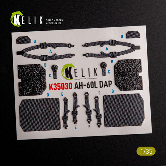 AH-60L DAP interior 3D decals for Academy kit