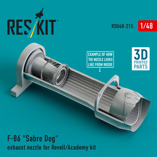 F-86 Sabre Dog exhaust nozzle for Revell/Academy kit (3D Printed)