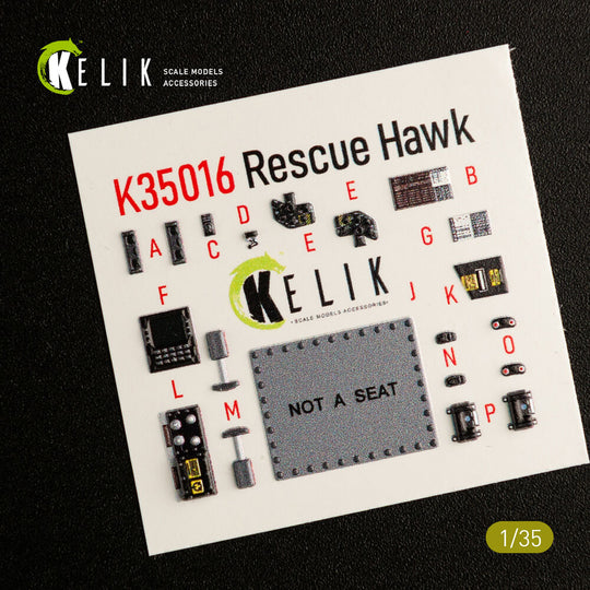 HH-60H Rescue Hawk interior 3D decals for Kitty Hawk / Zimimodel kit