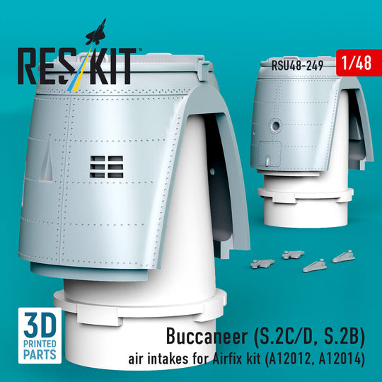 Buccaneer (S.2C/D, S.2B) air intakes for Airfix kit (A12012, A12014) (3D Printed)