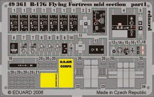 B-17G Flying Fortress mid section für Revell/Monogram Bausatz