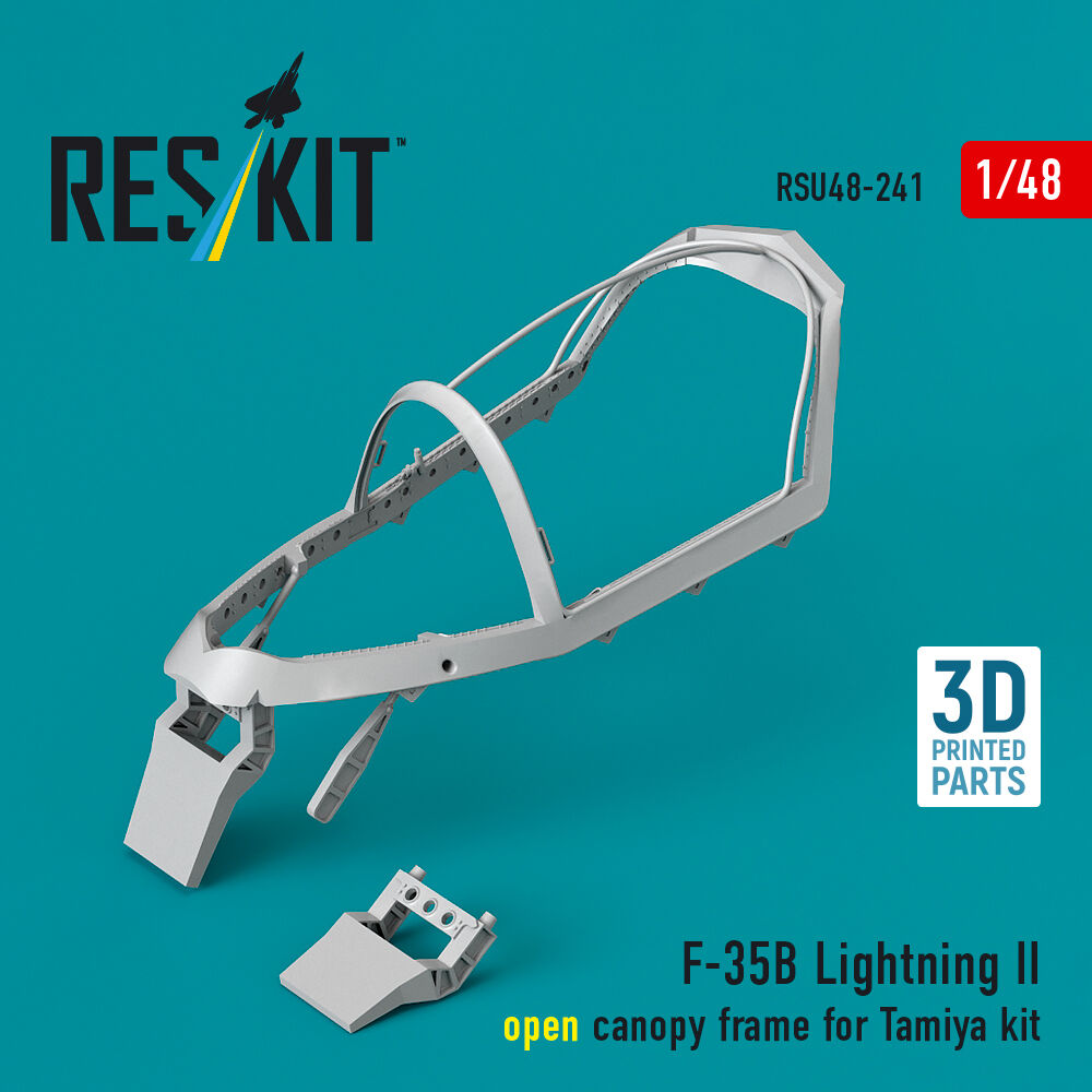F-35B Lightning II open canopy frame (3D Printed) for Tamiya