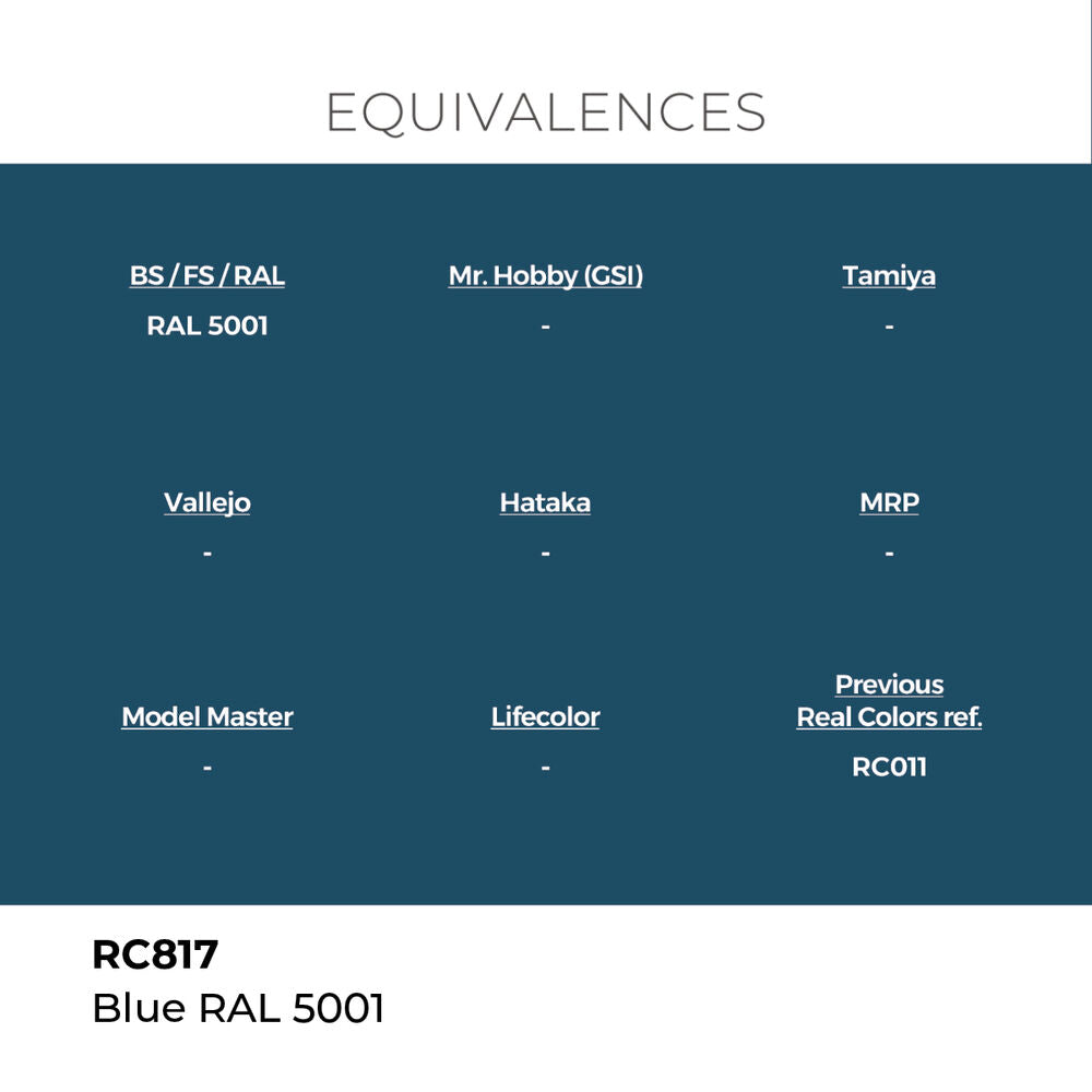 Real Colors: Blue RAL 5001 17 ml.