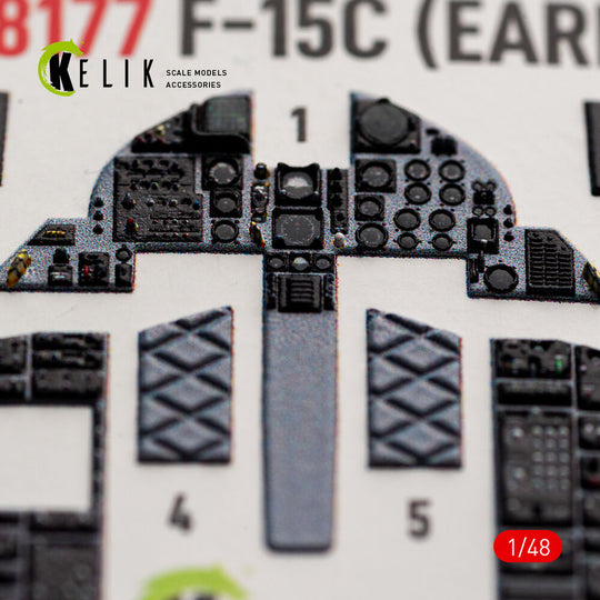 F-15C (Early) - interior 3D decals for Hasegawa