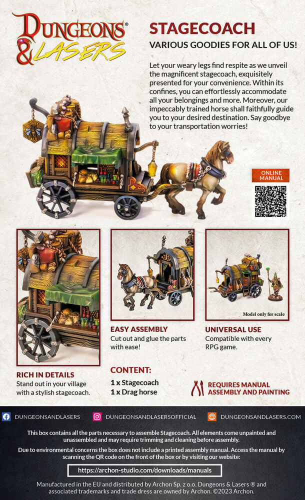 Dungeons & Lasers Miniatures: STAGECOACH