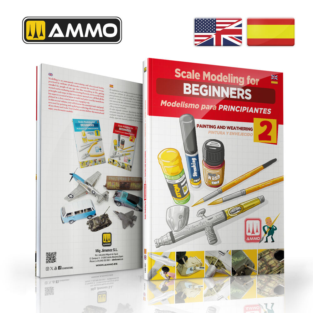 Scale Modeling for Beginners Vol. 2: Paint & Weathering - BILINGUAL BOOK