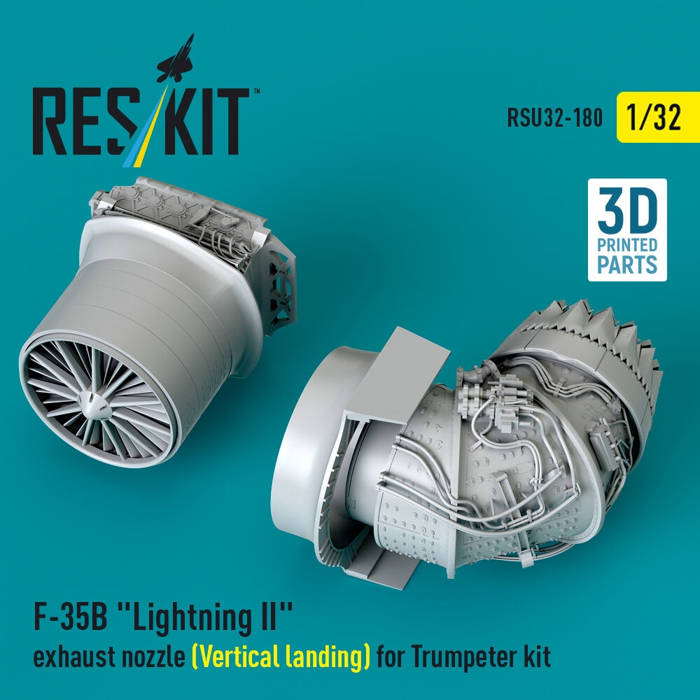 F-35B Lightning II exhaust nozzle (Vertical landing) for Trumpeter kit (3D printed)