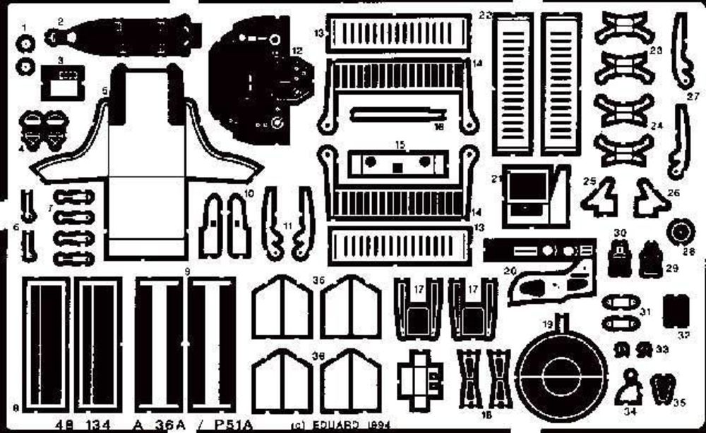 A-36 / P 51 für Accurate Miniatures Bausatz