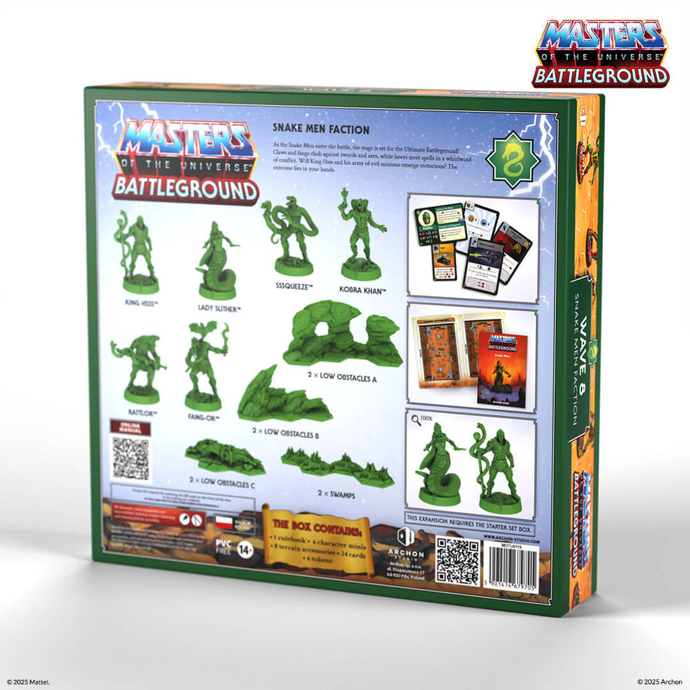 MOTU: BATTLEGROUND Wave 8 - Snake Men Faction (PL)