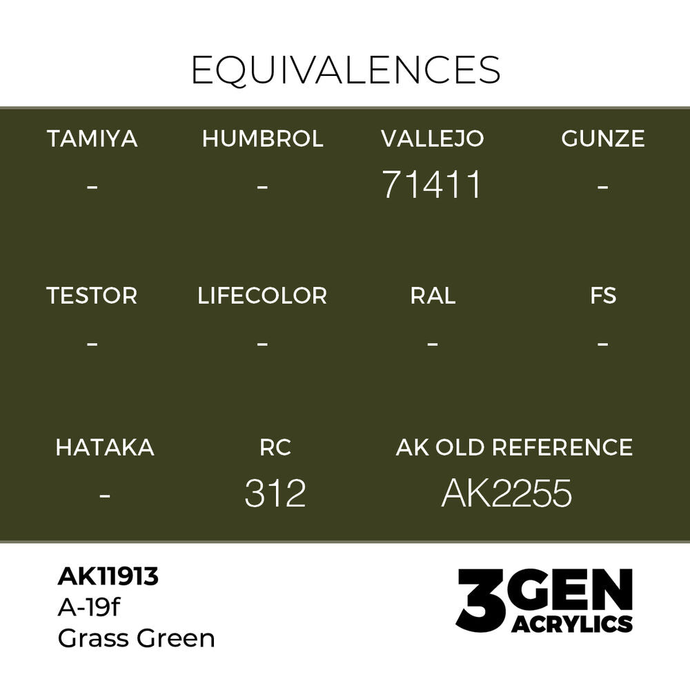 A-19f Grass Green