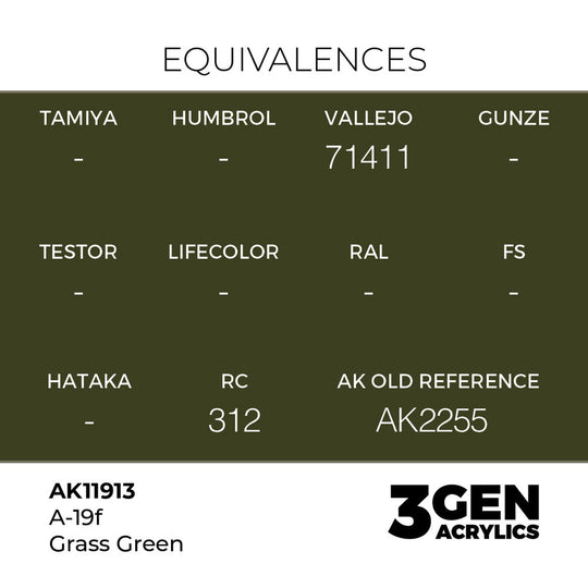 A-19f Grass Green