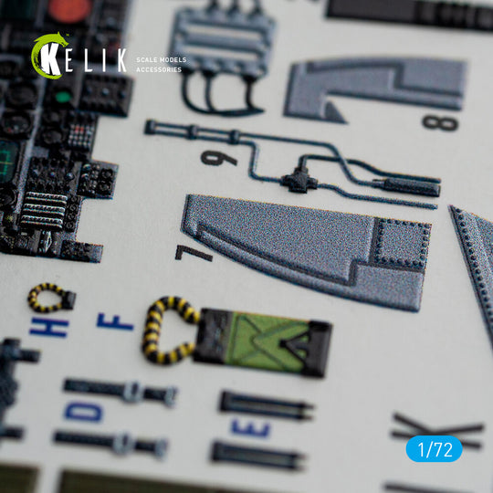 A-6E Intruder interior 3D decals for Italeri kit