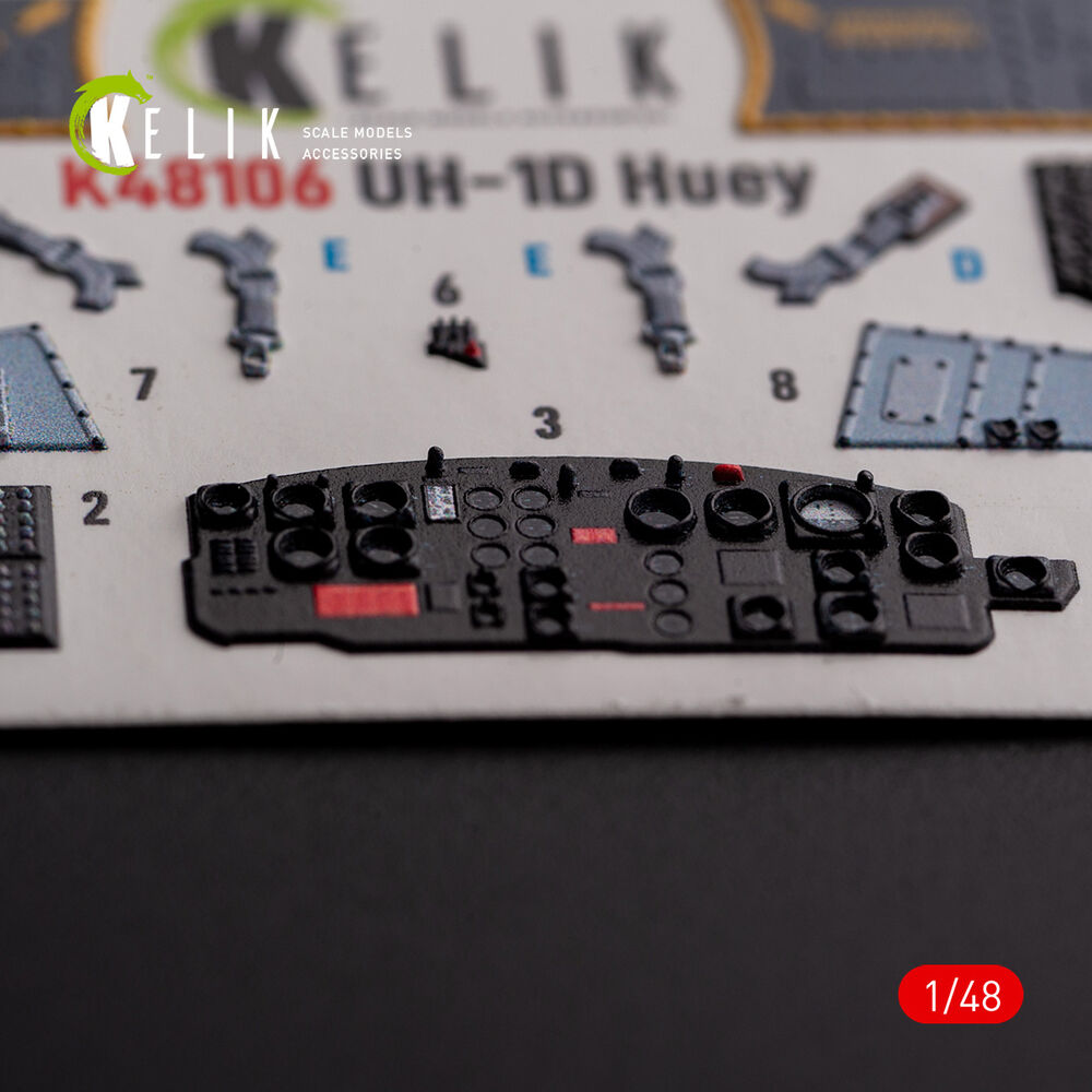 UH-1D Huey - interior 3D decals for Zimi Model/KittyHawk kit