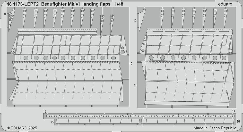 Beaufighter Mk.VI landing flaps for Revell
