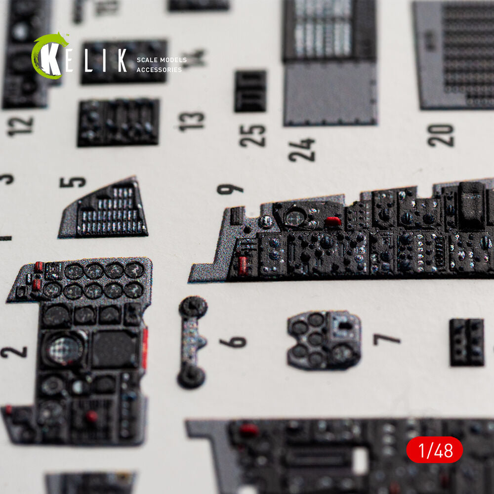 F-4B interior 3D decals for Tamiya kit