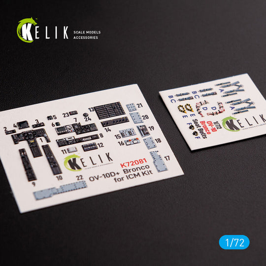 OV-10D+ Bronco interior 3D decals for ICM kit