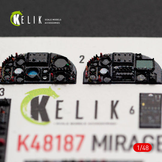 Mirage F1C/CR - interior 3D decals for Italeri