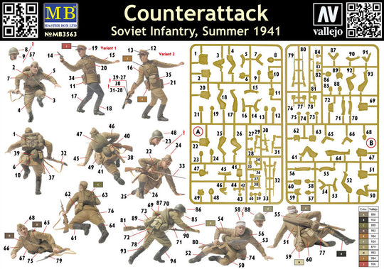 Counterattack, Soviet infantry, 1941