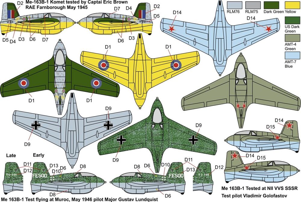Me-163B KOMET  War prizes“