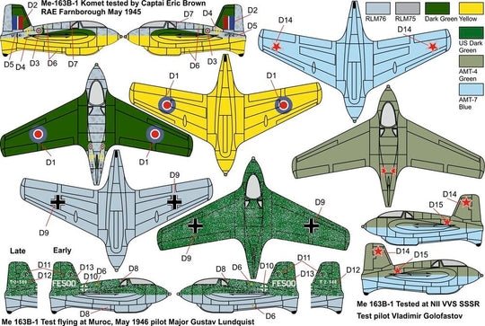 Me-163B KOMET  War prizes“