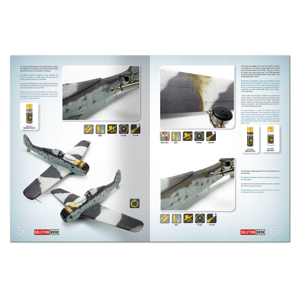 SOLUTION BOOK PREMIUM 32 - How to Paint Late WWII Luftwaffe Aircraft (Multilingual)