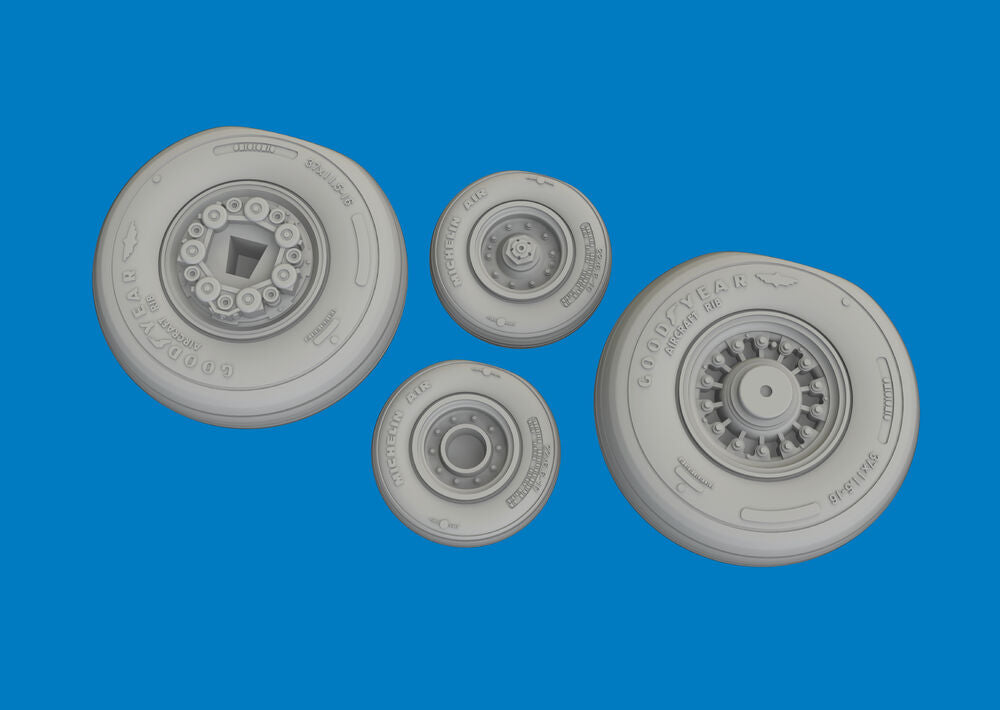 F-14D wheels for Tamiya