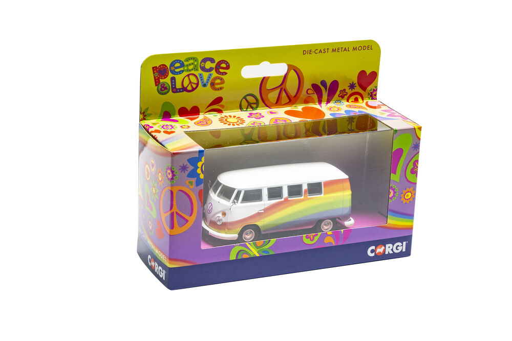 Volkswagen Campervan - Peace Love and Rainbows