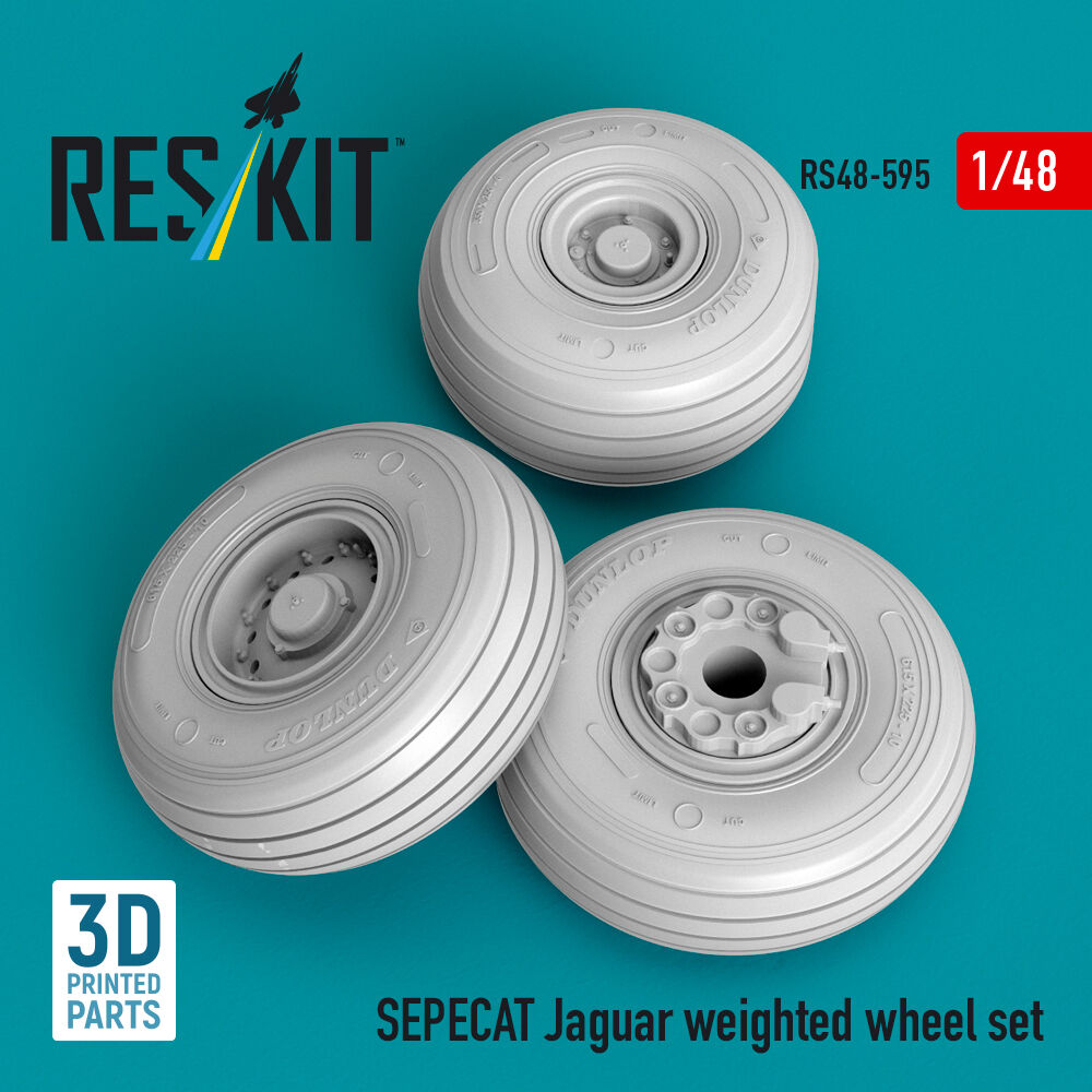 SEPECAT Jaguar weighted wheel set (3D Printed)