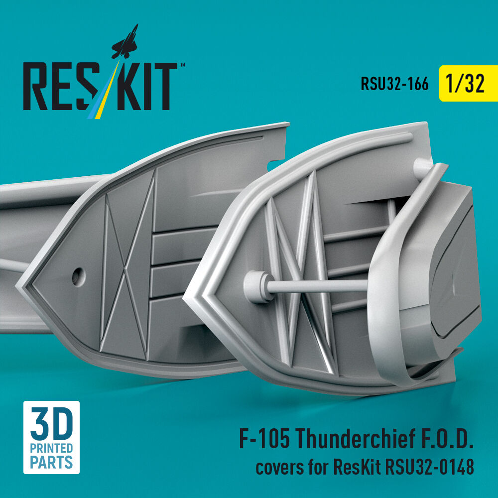 F-105 Thunderchief F.O.D. covers for ResKit RSU32-0148 (3D Printed)