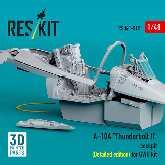 A-10A Thunderbolt II cockpit (Detailed edition) for GWH kit (3D Printed)