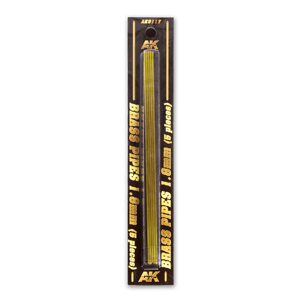 BRASS PIPES 1,8mm, 5 units