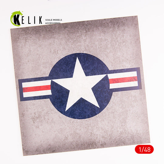 US Roundel - Acrylic 3 mm (240 x 240 mm) (190g) (1/72 - 1/48)