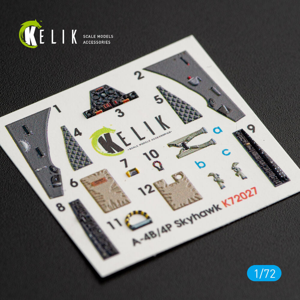A-4(B,P) Skyhawk interior 3D decals for Airfix kit
